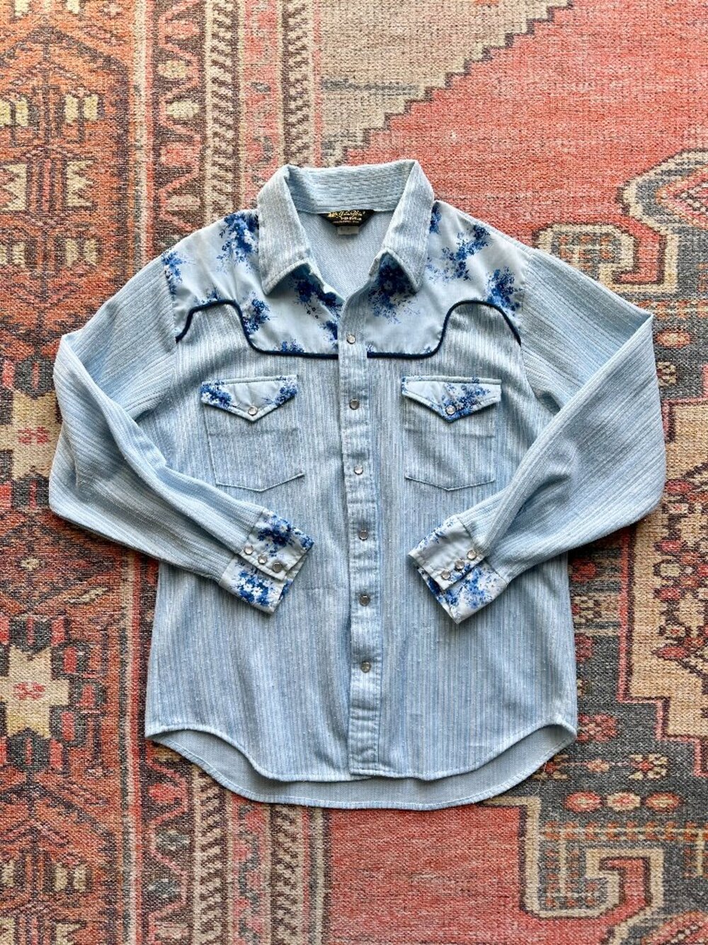 Late 70s / 80s John Blair Menswear western pearl snap